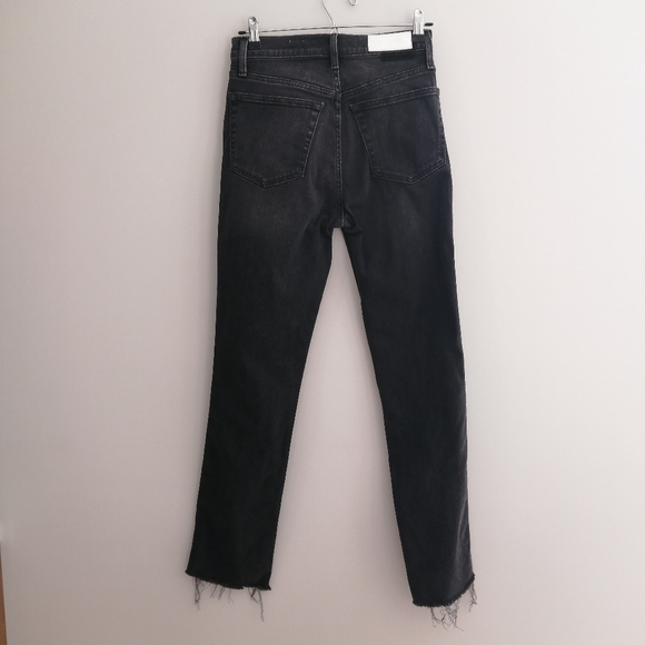 Re/Done Originals 80s Slim Straight Jeans in Black 26 (2) - Picture 4 of 16